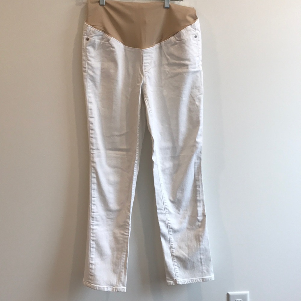 White maternity jeans. Size 10